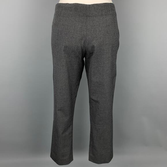 MARNI Size 2 Grey Virgin Wool Cropped Casual Pants - Picture 3 of 5